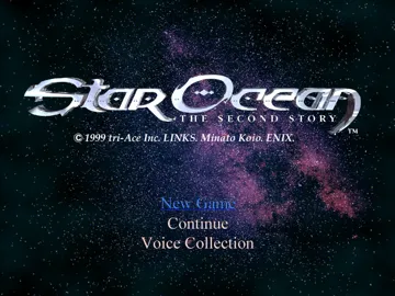 Star Ocean - The Second Story (US) screen shot title